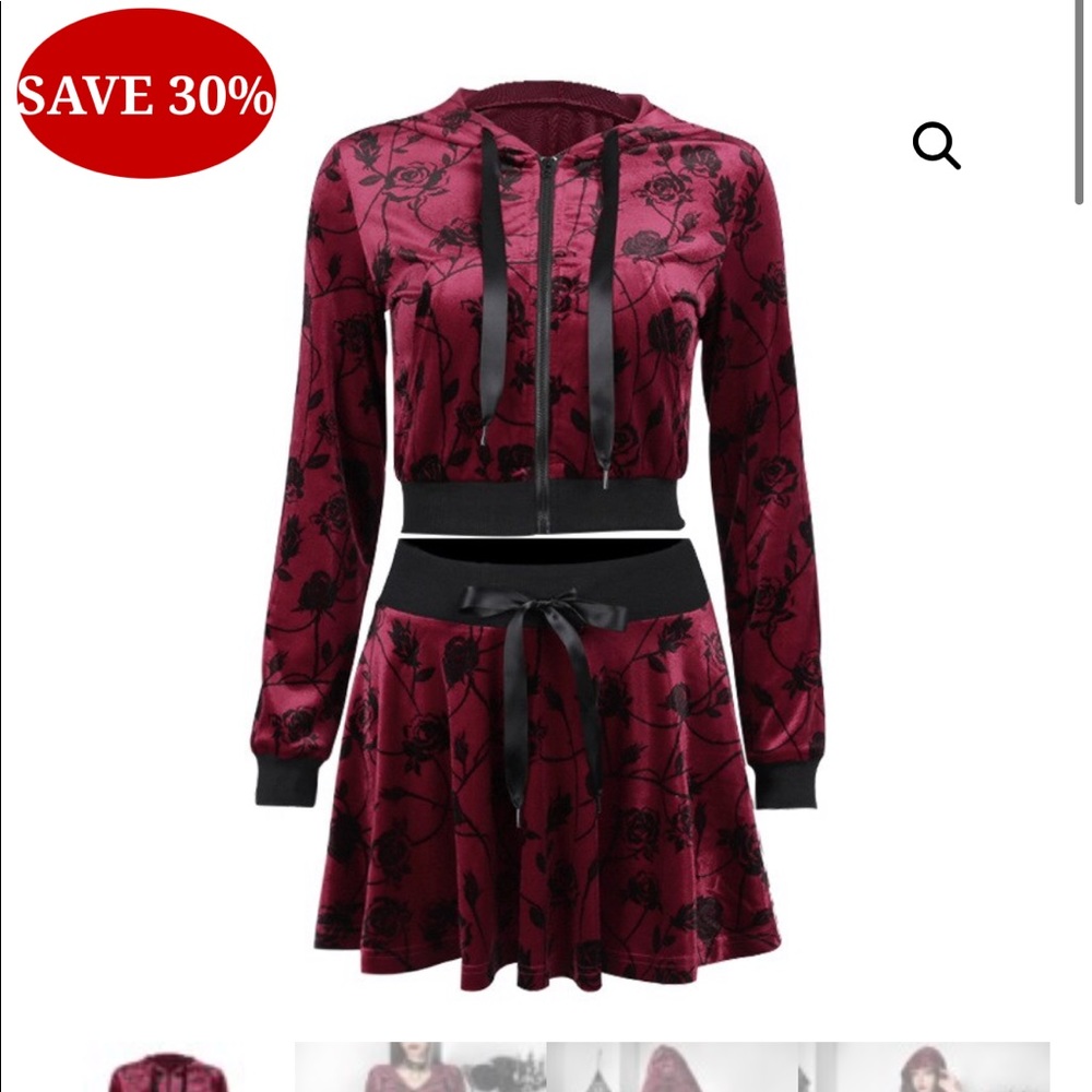 Gothic shirt and hoodie set size medium / small